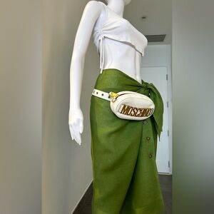 Moschino mini leather belt bag